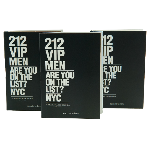 Carolina Herrera 212 Vip Men Eau De Toilette Spray 1.5ml 3 Pack