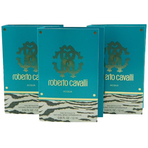 Roberto Cavalli Acqua Eau Ee Toilette Spray 1.2ml 3 Pack