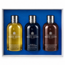 Molton Brown 3PC Gift Set Floral & Fruity 3 x 300ml Orange & Bergamont S/G + Bluebell & Strawberry S/G + Rhubarb & Rose