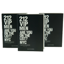 Carolina Herrera 212 Vip Men Eau De Toilette Spray 1.5ml (3 Pack)