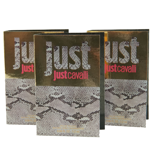 Roberto Cavalli Just For Her Eau De Toilette Spray 1.2ml 3 Pack