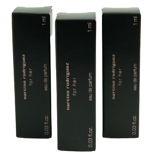 Narciso Rodriguez Her Eau De Parfum Spray 1ml (3 Pack)