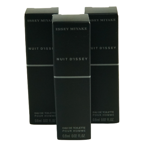 Issey Miyake Nuit D' Pour Homme Eau De Toilette Spray 0.8ml (3 Pack)