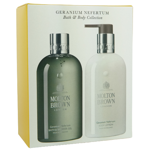 Molton Brown Gift Set Bath and Body Collection Duo Geranium Nefertum 300ml (2X)