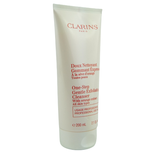 Clarins One Step Gentle Exfoliating Cleanser With Orange Extract All Skin Types Salon Size 200ml