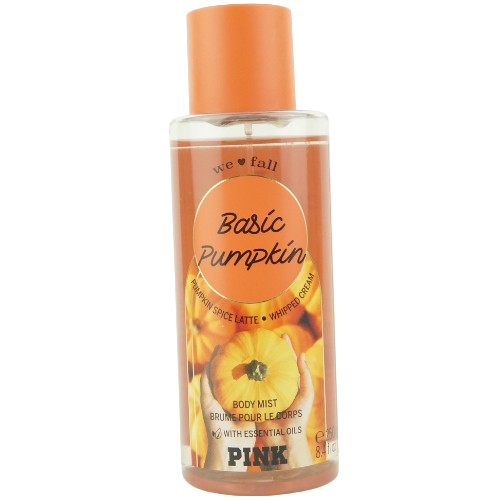 Victoria's Secret Pink Basic Pumpkin Parfum Fragrance Mist 250ml (Damage Cap)