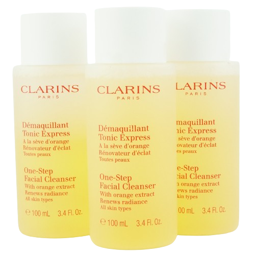 Clarins One Step Facial Cleanser With Orange Extract 100ml All Skin Types (3 Pack) (Tester)