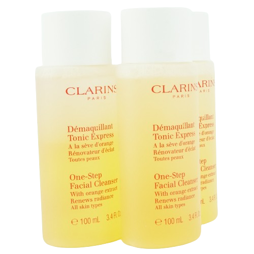 Clarins One Step Facial Cleanser With Orange Extract 100ml All Skin Types (3 Pack) (Tester)