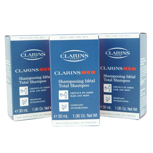 Clarins Men 2 In 1 Total Shampoo 30ml (Trio Pack) (Tester)