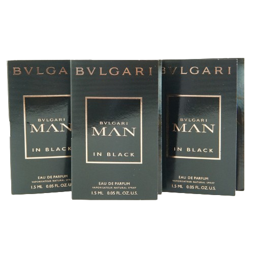 Bvlgari Man In Black Eau De Parfum Spray 1.5ml (Pack Of 3)