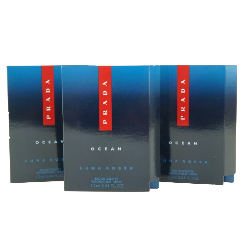 Prada Luna Rossa Ocean Eau De Toilette Spray 1.2ml (Pack of 3)