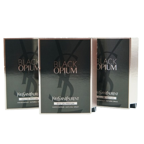 Yves Saint Laurent Black Opium Eau De Parfum Spray 1.2ml (Pack Of 3)