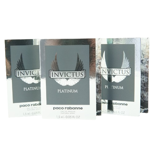 Paco Rabanne Invictus Platinum Eau De Parfum Spray 1.5ml (Pack Of 3)