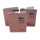 Lacoste L.12.12 Silver Rose Eau De Parfum 2ml (Trio Pack)