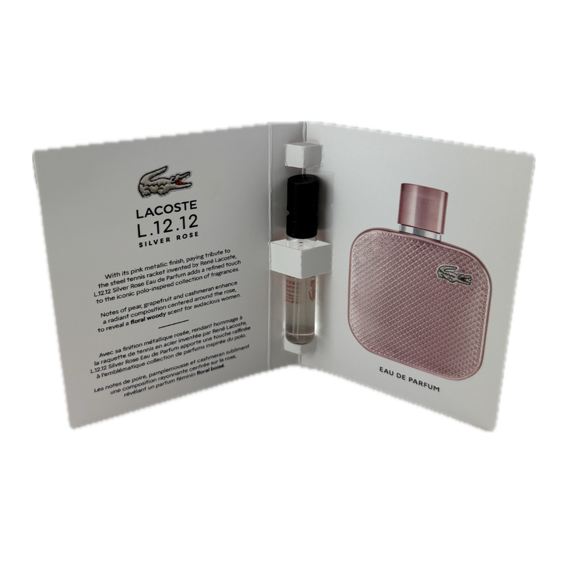 Lacoste L.12.12 Silver Rose Eau De Parfum 2ml (Trio Pack)