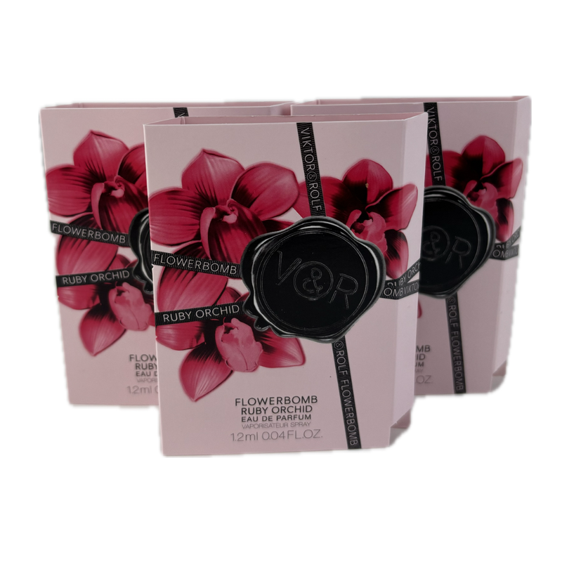 Viktor & Rolf Flowerbomb Ruby Orchid Eau De Parfum 1.2ml (Trio Pack)