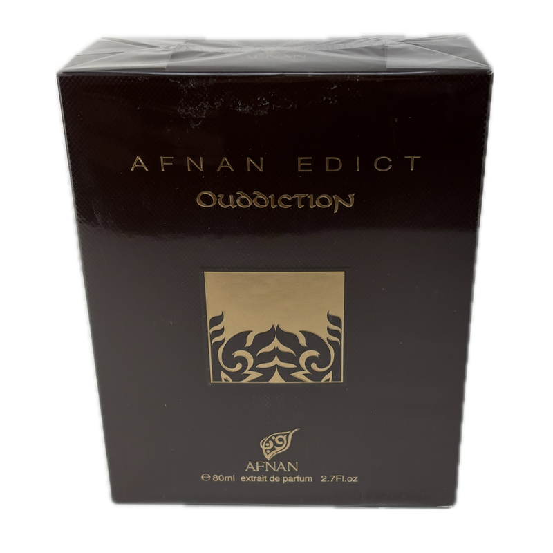 Afnan Edict Ouddiction Extrait Eau De Parfum Spray 80ml (Damage Box)