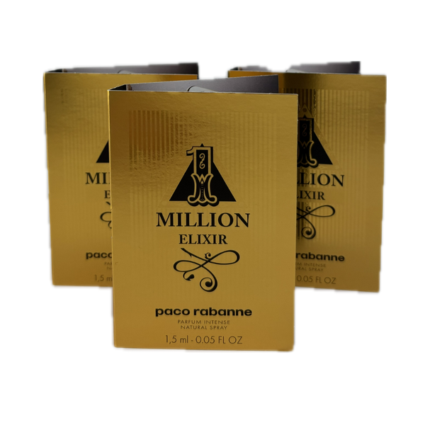 Paco Rabanne 1 Millon Elxir Eau De Parfum Spray 1.5ml (Pack of 3)