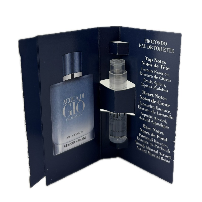 Armani Acqua Di Gio Profondo Eau De Toilette 1.2ml (Trio Pack)