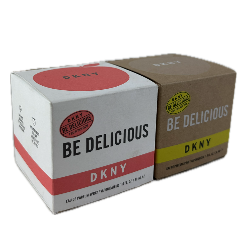 DKNY Twin Pack 30ml Be Delicious Fresh Blossom + 30ml Be Delicious 100% Pure New York (Damaged Box)