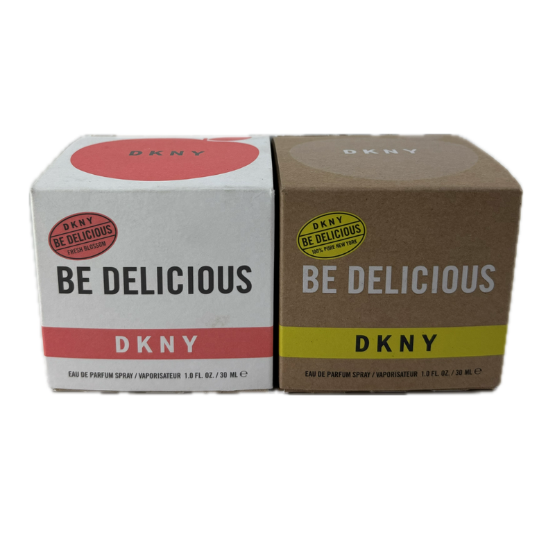 DKNY Twin Pack 30ml Be Delicious Fresh Blossom + 30ml Be Delicious 100% Pure New York (Damaged Box)