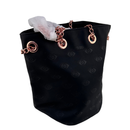 Kenzo Parfumes Women's Black Leather Bucket Bag