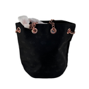 Kenzo Parfumes Women's Black Leather Bucket Bag