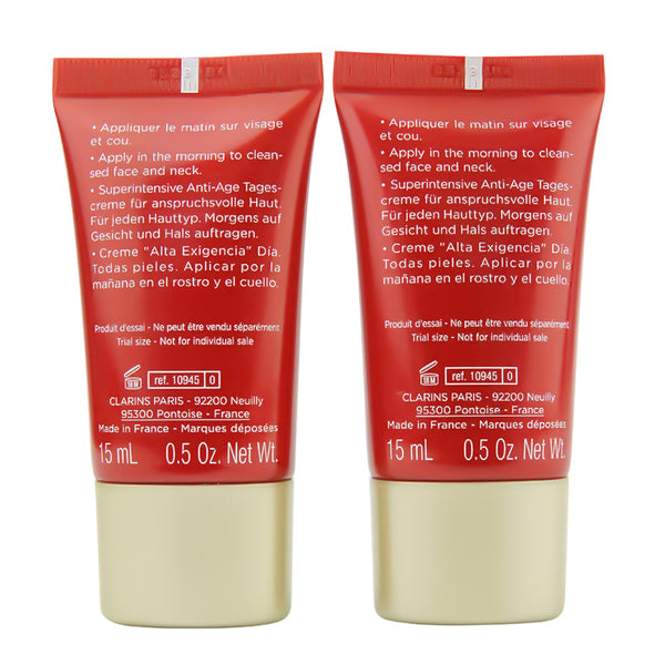 Clarins Super Restorative Day Cream For All Skin Types New Sealed ( 2 x 15ml )