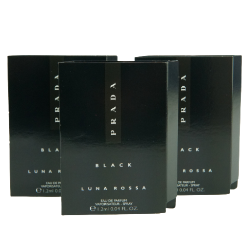 Prada Black Luna Rossa Eau De Parfum Spray 1.2ml x 3