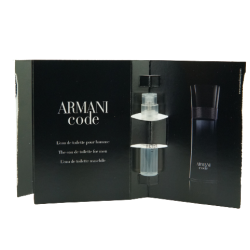 Armani Code Homme Eau De Toilette Spray 1.2ml (Pack of 3)