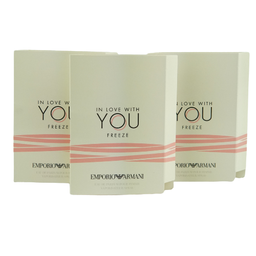 Armani In Love With You Freeze Eau De Parfum Spray 1.2ml (Pack of 3)