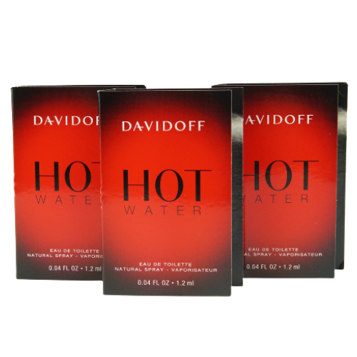 Davidoff Hot Water Eau De Toilette Spray 1.2ml (Pack of 3)