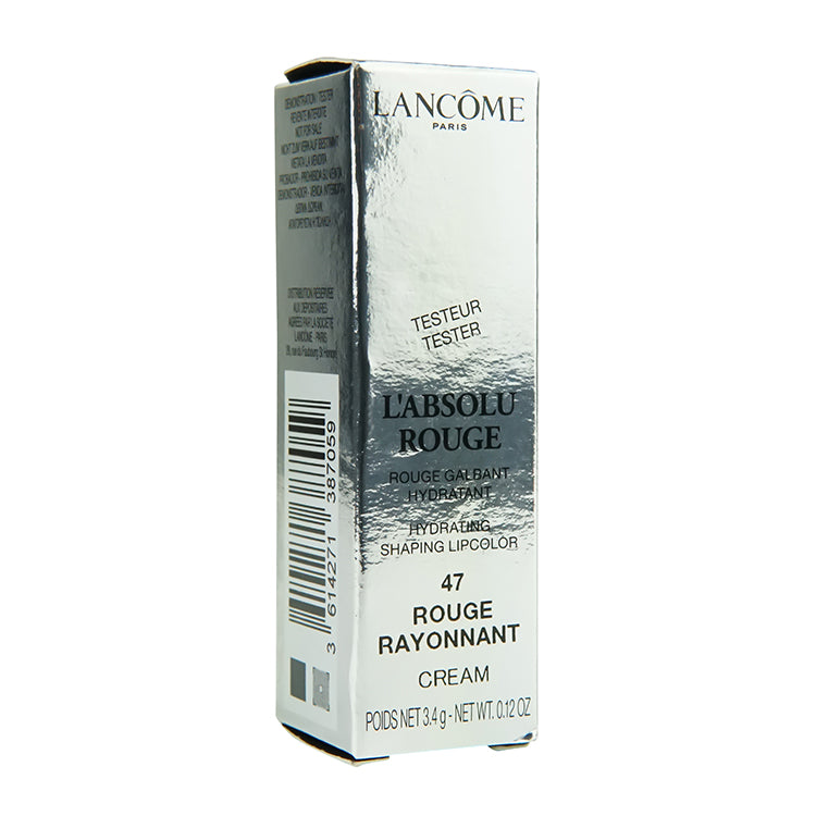 Lancome L'Absolu Rouge Shade 47 Rouge Rayonnant 3.5ml (Tester)