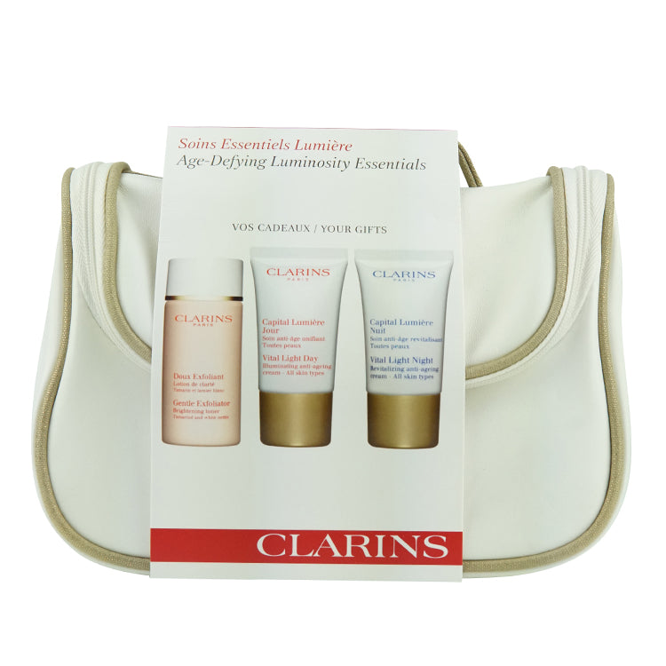 Clarins Age Defying Luminosity Essentials With Bag 30ml