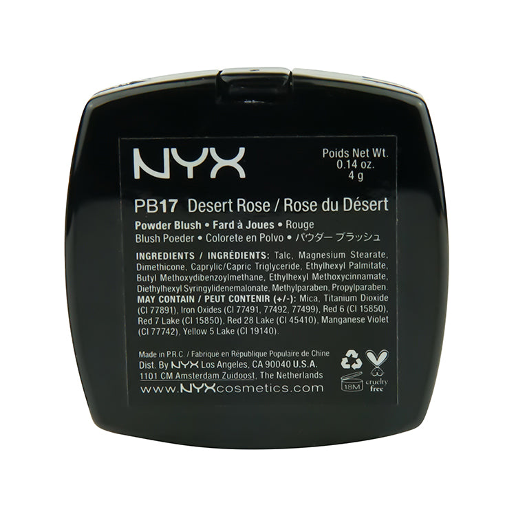 NYX Powder Blush 4G Shade Pb17 Desert Rose