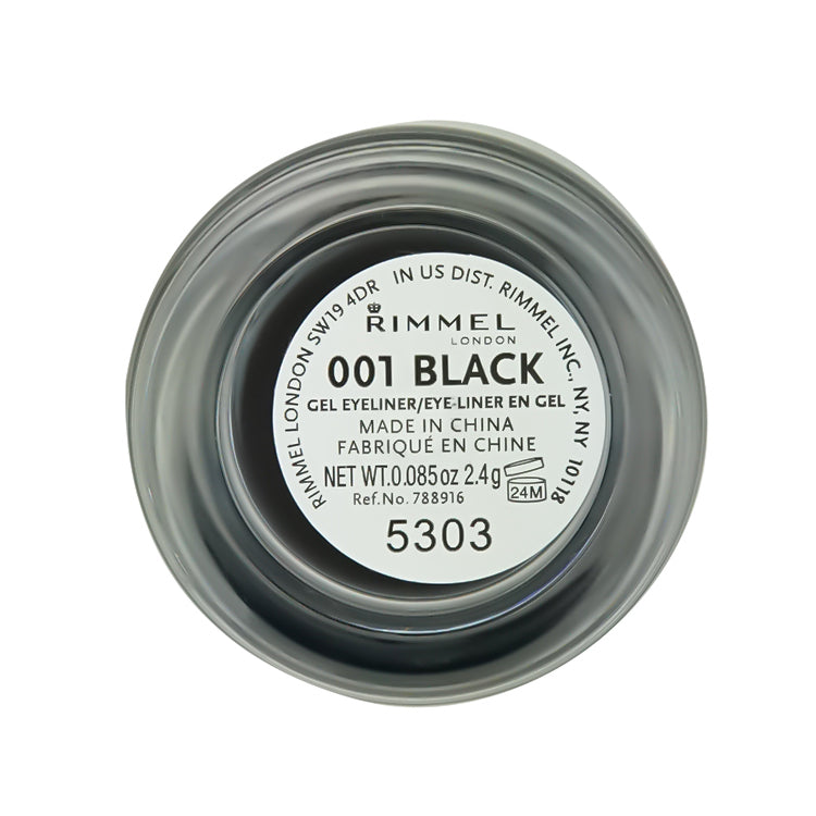 Rimmel London Gel Eyeliner Shade 001 Black 2.4ml