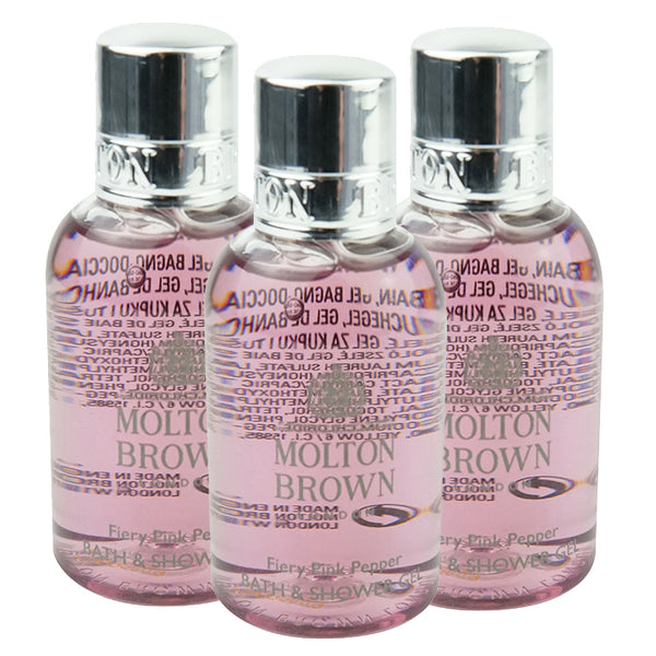 Molton Brown Bath & Shower Gel Trio(Fiery Pink Pepper) 50ml