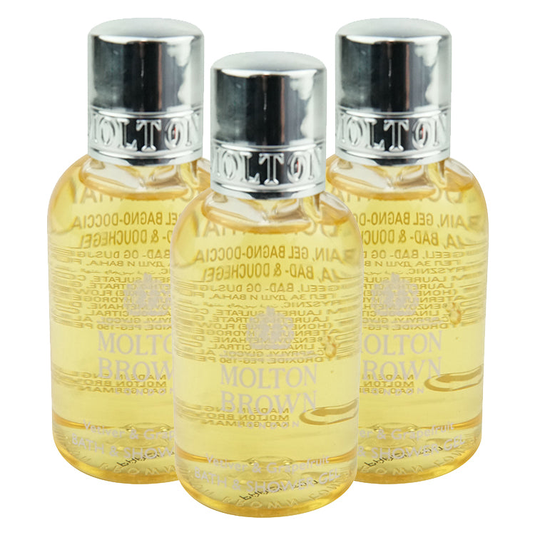 Molton Brown Bath & Shower Gel Trio (Vetiver & Grapefruit) 50ml x 3